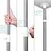 Homfa Estanterías de Baño Estanteria Ducha Triángulo Altura Ajustable 97-310cm 4 Niveles...