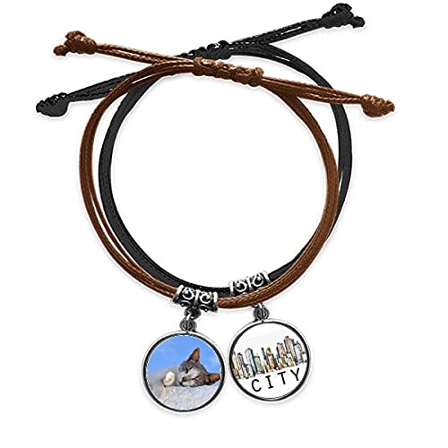 Bracelet chat en cuir sidi idéal pour accessoiriser vos tenues d'été