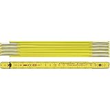 EG-Klasse III BMI 972900200 Holzgliedermaßstab aus Buchenholz, Gliederstärke 3 mm, Gelb