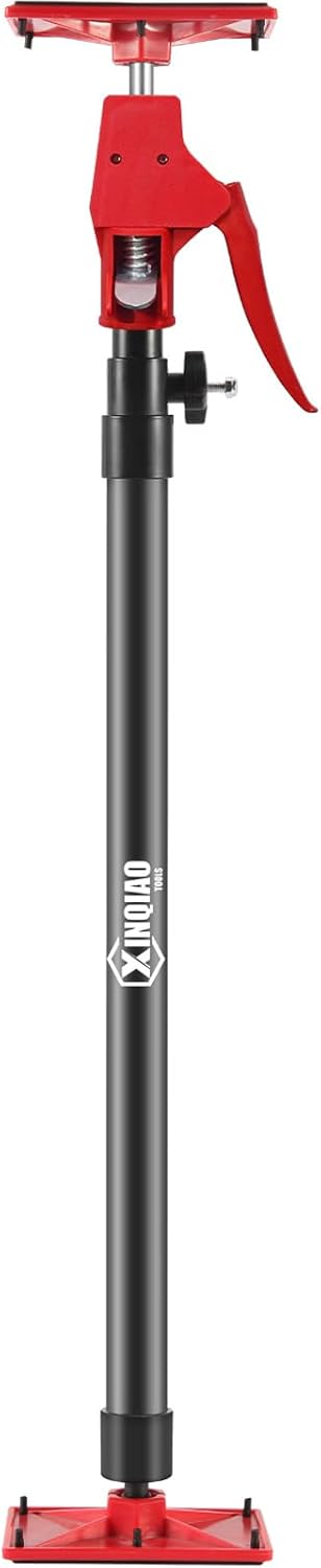 XINQIAO Drywall Lifts Cabinet Jacks for Installing Cabinets, Light Duty Third Hand Tools Adjustable Support Pole from 45 in to 113.6 in, 1 PC
