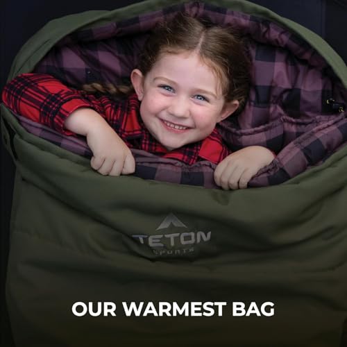 TETON Sports Deer Hunter 0F Bolsa de Dormir, Lona Resistente TETON, Verde/Rosa miniatura 3
