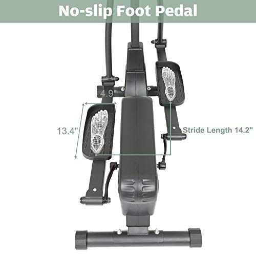 Kicode Magnetic Elliptical Machine Trainer for Home use, Cardio Fitness Equipment with Digital Monitor and 16 Level Adjustable Magnetic Resistance - Thumbnail 5
