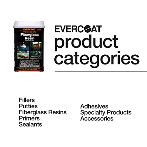 Evercoat Fiberglass Auto Resin - Waterproof & Impact-Resistant Formula - 32 Fl Oz #TOP5