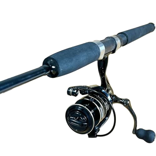 MARURI, KIT DE PESCA PESADA MOLINETE 5000 15 ROLAMENTOS VARA MACIÇA 1.80M 40LB - 2 PARTES