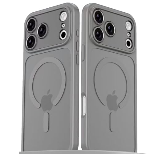 Coque silicone rigide iPhone 13 Pro Max grise anti trace de doigt