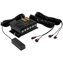 IR Repeater Extender Infrared Remote Control Hidden System Kit - Infrared IR Emitter Blaster Distribution Extension & Receiver Cable for Cable Box Home Theater AV Component Equipment HDTV