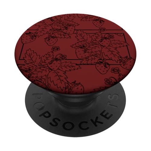 Nero Fragola Fata Grunge Goblincore Estetico Emo Goth PopSockets PopGrip Adesivo