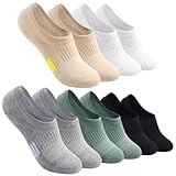 Lawnrden 5 Paar Knöchelsocken, atmungsaktive, rutschfeste No-Show-Socken, Laufen, Wandern, Sportlich, niedrige Knöchel, gepolsterte Strümpfe für Männer und Frauen.Damen