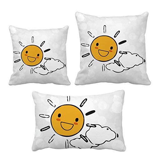 Housse de coussin nuage et soleil : l'idée cadeau déco parfaite