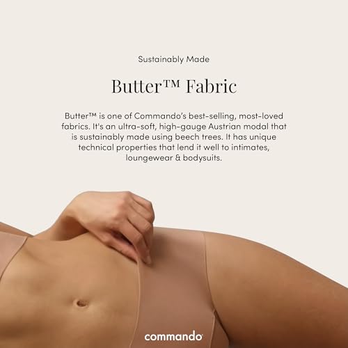 Image of commando - Butter Mid-Rise Thong | Silky Soft, No Show Thong | Comfortable Raw-Cut Edges | Machine Washable