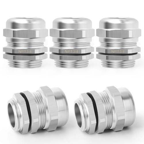 Presse-étoupe NPT 3/4 étanche réglable 13-18mm en métal robuste contre l'humidité