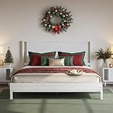 Bme Ethan - Marco de Cama King de Madera Maciza con cabecero de Diamante, no