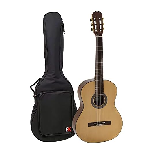 Guitarra Española Clásica ADMIRA ELSA de Madera Acabado Luxe Tamaño 3/4 con Funda Acolchada - Rockmusic España