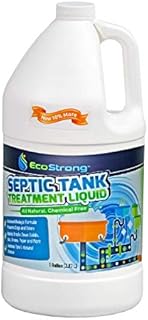 Septic Tank Treatment -1 Gallon Professional Grade Liquid | Live Bacteria & Enzyme Formula - Erase Septic Odor & Prevent Septic Backups