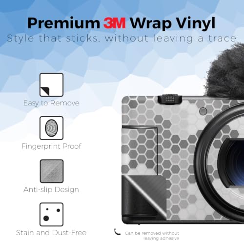 Image of Camera Skin Compatible with Sony ZV-1 Mark II (2023) - Camo Hexadots - Premium 3M Vinyl Protective Wrap Decal Cover - Easy to Apply | Crafted in the USA by MightySkins