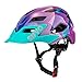 MXXQQ Casque pour Tout-Petit Certifié CE, Casque De Vélo pour Enfants avec Visière Détachable, Casque Réglable pour Enfant Multisports, Casque De Planche À roulettes De Sécurité pour Enfants,Violet