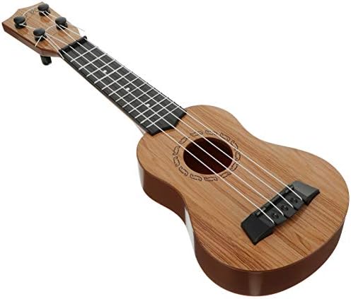 MILISTEN Wooden Ukulele Small Guitar Wooden Soprano Ukulele Guitar Music Instrument for Kids Beginner 38cm Assorted Color