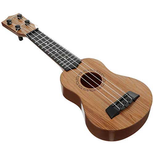 MILISTEN Wooden Ukulele Small Guitar Plastic Ukulele Guitar Music Instrument for Kids Beginner 38cm Assorted Color