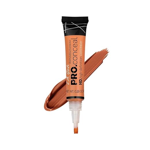 L.A. Girl Maquillaje Corrector (Piel Normal) (Tono de Piel Oscuro), Naranja, 8 Gramos
