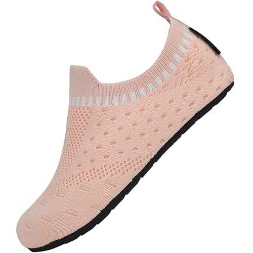 SAGUARO Hausschuhe Leicht rutschfest Pantoffeln Atmungsaktives Slippers für Jungen Mädchen Kleinkinder Pink 20/21