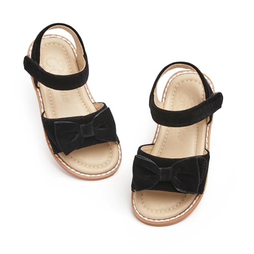 Image of ESTINE Toddler /Little Kid Girls Bow Open Toe Flat Evening Dress Sandals