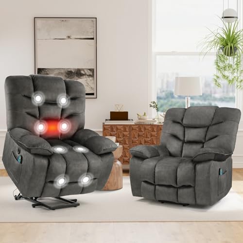 Amazon.com: HAOMARKETS Oversized Power Lift Recliner Set of 2 with ...