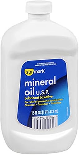 Sunmark Aceite mineral USP Lubricante Laxante 16 onzas, paquete de 3