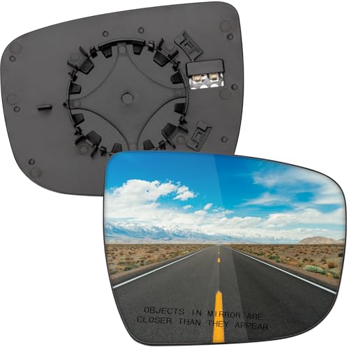 LOIYLLEN Passenger Side Mirror Replacement for Nissan Rogue 2014-2019, Murano 2015-2023, Pathfinder 2017-2019 - Right Side Mirror Glass, Rear View Mirrors Glass with Power Heated