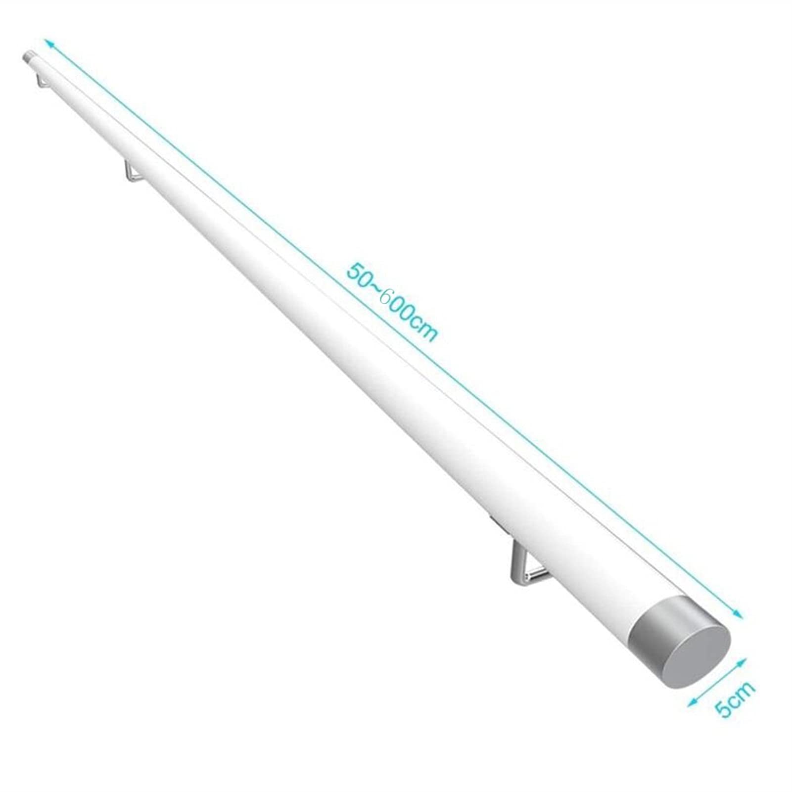 Amazon.co.jp: 付属品エンドキャップ付き白い階段手すり、木製滑り止め