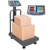 SELECTSHOP Bascula Electrica De Pedestal Industrial Y Comercial Digital De Plataforma Para Pesar Hasta 200Kg Diseño...