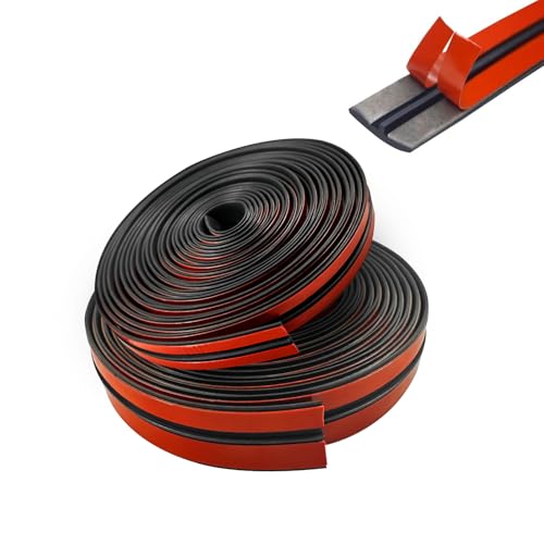 2PCS Windshield Rubber Seal 39.36Ft Car Weather Stripping