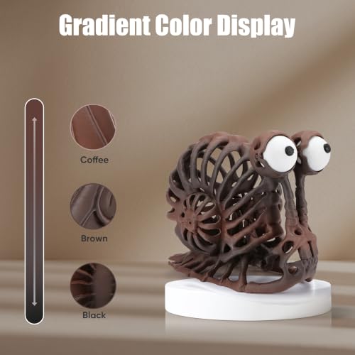 Image of ERYONE Matte PLA Lite Rainbow 3D Printer Filament, Sandstone Color Changing Filament 1.75mm, Multicolor PLA for 3D Printing, Gradient 1KG Spool (2.2 lbs) Fit Most FDM Printers