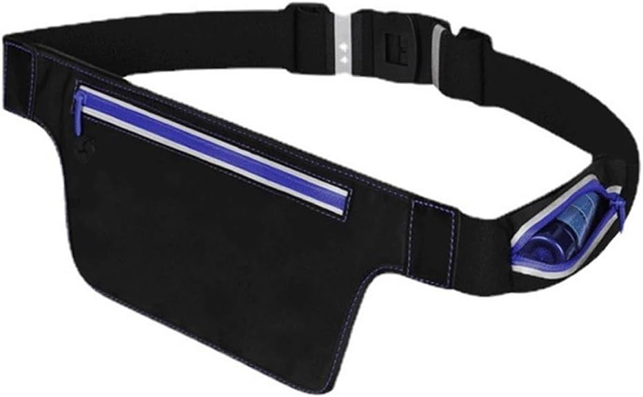 Outdoor Sports Waist Bag for Men and Women Size Fits All Zippered Fitness