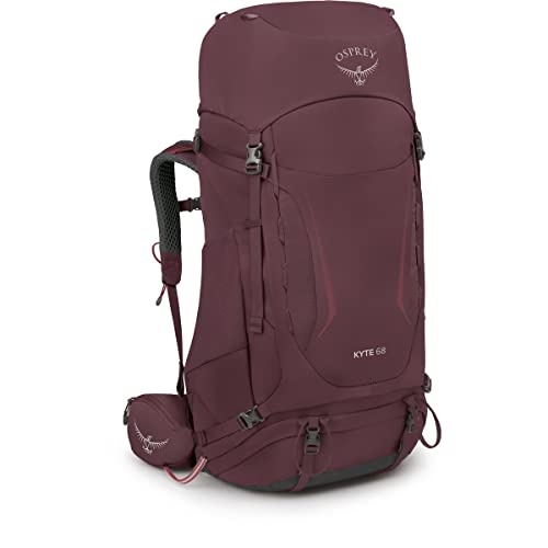 Osprey Kyte 68L Women's Backpacking Backpack with Hipbelt, Elderberry Purple, WM/L4