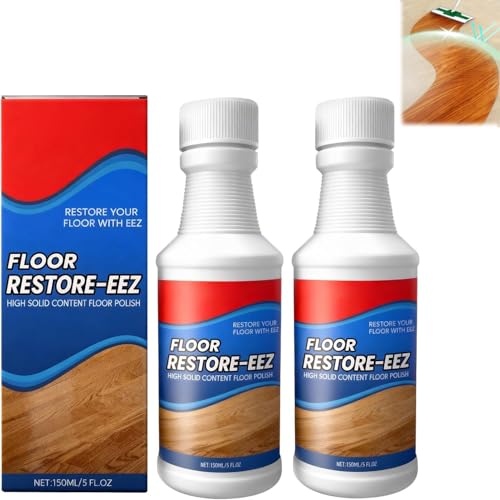 UUZO 2Pcs Floor Restore Cleaner Floor Restore High Solid Content Floor Polish For Shine Renewal & Protective Layer Quick-Drying Protective Finish For Tile Shine Wood