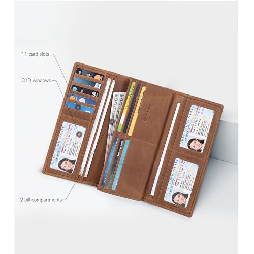 Oak Leathers CFH12 Leather Wallets | Tan thumb #1