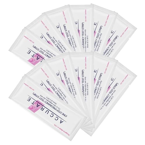 4 Piezas Rosa Rosa Pruebas de Embarazo envueltos individualmente, HCG Test, Pregnancy Test, Resultados en 3 Minuto Más Rápido