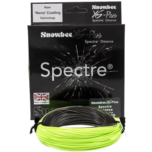 Snowbee XS-Plus Spectre Distance Fast Sink Fly Line - Charcoal/Chartreuse - 120ft WF Design, Charcoal / Chartreuse, WF8