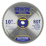 IRWIN Tools Metal-Cutting Circular Saw Blade, 10-inch, 80T (4935561)