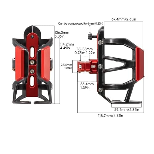 Soporte transversal de botella y barra equilibrio de motocicleta NMAX155 Type 4 4