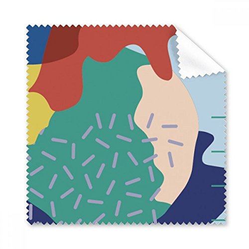 Chiffon de nettoyage pour écrans de téléphone avec motif plantes abstrait en tissu doux 5pcs