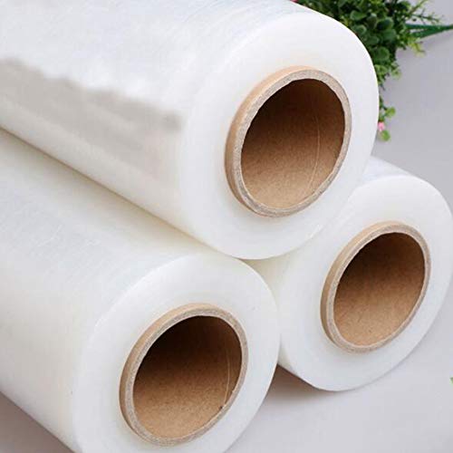 FHYT 2 x transparante mini-folie om te verpakken, stretch wrap rolls helder, verpakkingsdozen voor pakketten, wrap cling… - Afbeelding 6