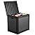 YITAHOME 31 Gallon Outdoor Storage Box, Waterproof Resin Deck Box and Package Delivery with Lockable Lid for Patio Furniture Cushions, Pool Accessories, Garden Tools, Black