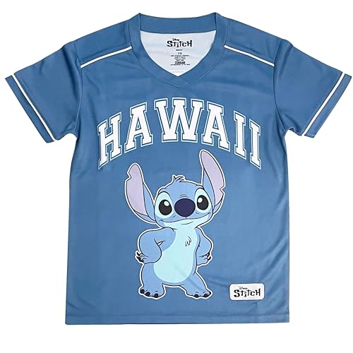 Image of Disney Lilo & Stitch Girls Soccer Jersey Sports Graphic Shirt Soccer Fan Athletic Apparel