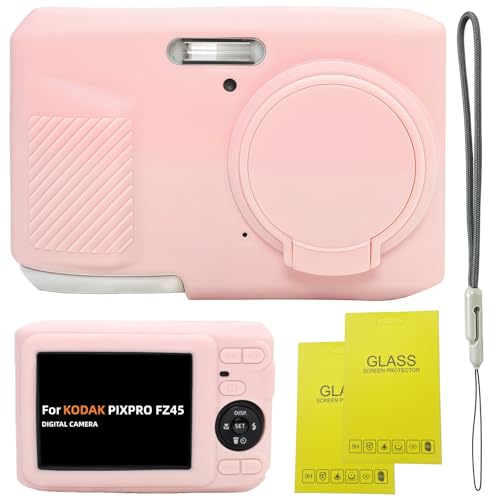 Funda de silicona para Kodak PIXPRO FZ45 rosa miniatura 1