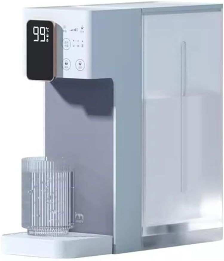 Instant Hot Water Dispenser, Home Desktop Drinking Machine Office Desktop Fully Automatic Intelligent Water Dispenser, 6 Temperatures, Large Capacity, High Temp Safety Lock(A)