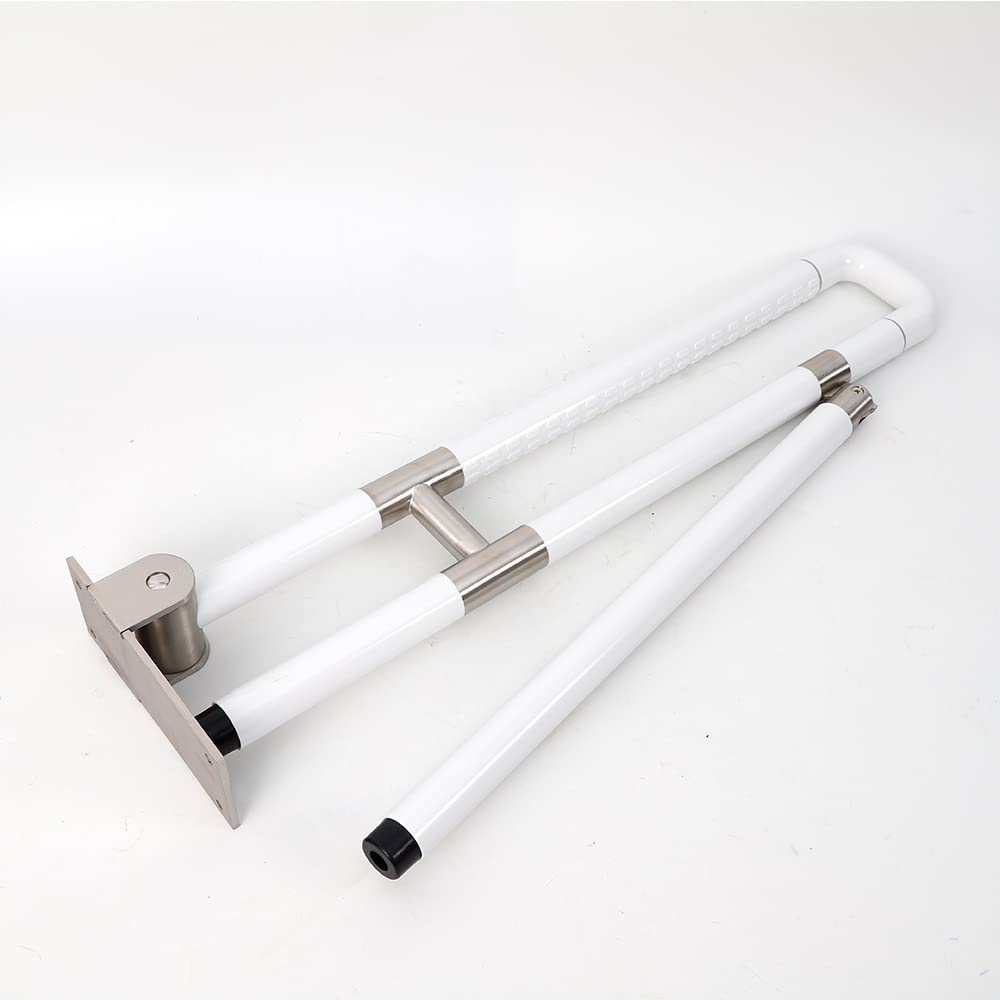 Asidero de pared para inodoro de 600 mm, con asa para montaje en pared, para personas mayores y discapacitados