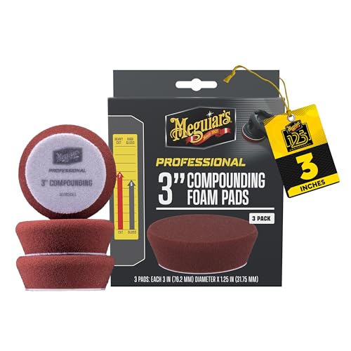 Meguiar��3�C���`�R���p�E���h�t�H�[���p�b�h - M3CFP3 - �R���p�E���h�p�v���t�H�[���p�b�h Meguiar�̃R���p�E���h�ƈꏏ�ɏd�����ׁA�T���f�B���O�}�[�N�A�������� - ���[�^���[�ADA�A�h�����t�����h���[�A3�p�b�N