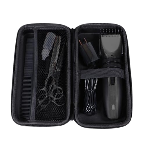 Clipper Case Organizer – Friseur-Reisekoffer, Harter Reisekoffer, Haarschneiderbox, tragbare Rasierer, Pflegebox für Damen und Herren, Schwarz, Refer to Description, Uni