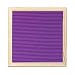 Wooden Message Board, Felt Letter Board, 10x10 Inches Message Panel with 170 Letter Stickers, for Home Restaurant Wedding Decor, Purple